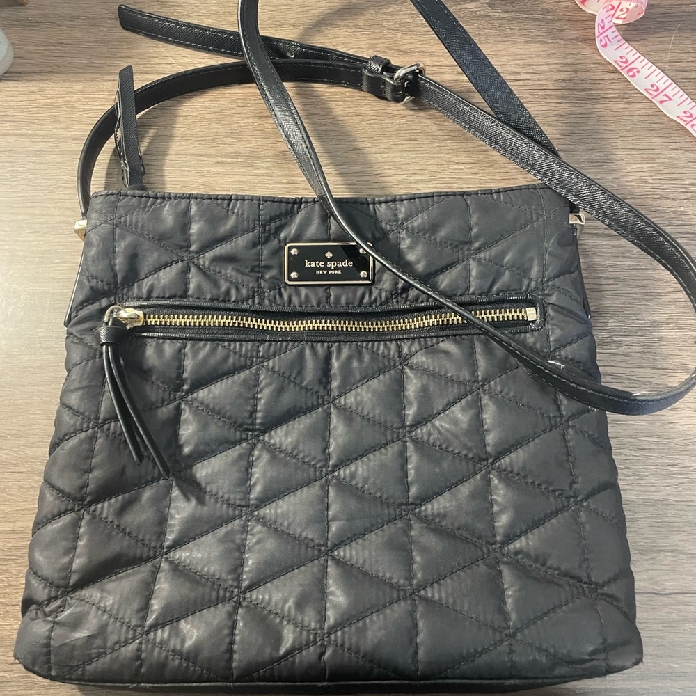 Kate Spade quilted fabric crossbody